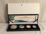 2006 Silver Africa Wildlife Series Hunters Of Africa-The Black-Blacked Jackal Four Coin Proof Set