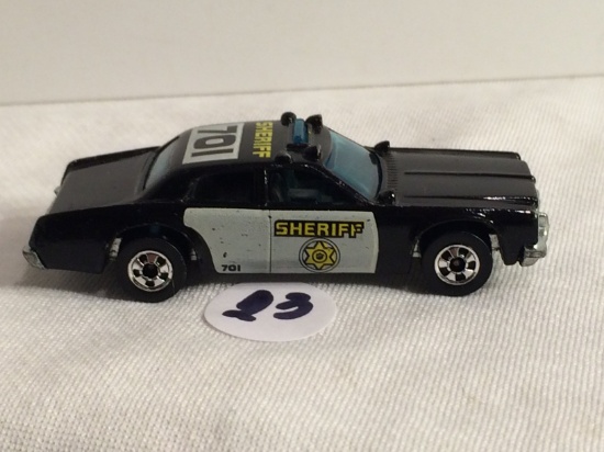 Collector 1977 Vintage Hot wheels Mattel 274 Sheriff 701 Black  Hongkong 1/64 Scale Die-Cast Car