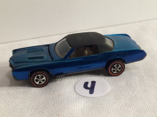 Collector 1968 Vintage Hot wheels Mattel Rdline Wheels Custom Eldorado Acqua Blue 1/64 Scale