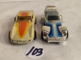Lot of 2 Pcs Collector Vintage Kenner 1:64 Scale Die Cast Metal Cars