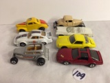 Lot of 7 Pieces Collector Vintage ERTL 1:64 Scale Die Cast Metal Cars