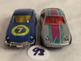 Lot of 2 Pcs Collector Playart Vintage Datsun240Z & Porsche 928 1:24 Scale Die Cast Car