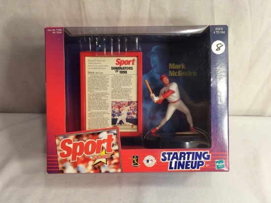 NIP 1999 Starting Lineup Baseball Sport Star Dominator of 1998 Mark McGwire 10" T By 8"W Box Sz