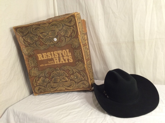 Collector Resistol Self Comforting Black Gold Cowboy Hat 20X