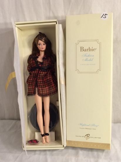 NIB Barbie Genuine Silkstone Body Fashion Model Gold Label Collection "Highland Fling " 13.5" Tbox