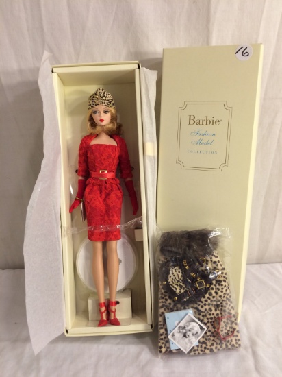 NIB Barbie Genuine Silkstone Body Fashion Model Gold Label Collection "Red Hot Reviews" 13.5" TB