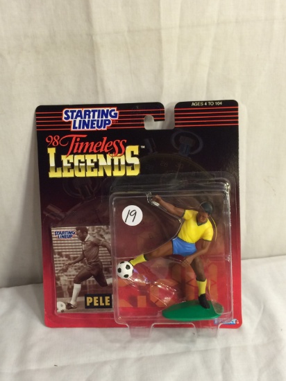 NIP Collector Starting Lineup Timeless Legends 1998 Pele Kenner Sport Figure 5"Tall Figure