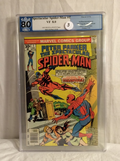 Collector PGX World 8.0 Marvel 12/76 Spectacular Spider-Man #1 VF 8.0 Graded Comic Book