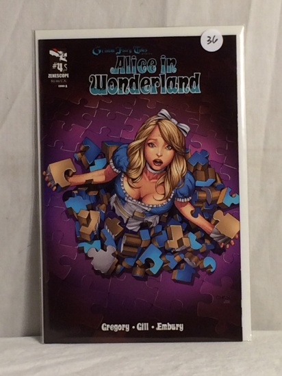 Collector Zenescope Comics Grimm Fairy Tales Alice In Wonderland Comic Book No.4 Cover A