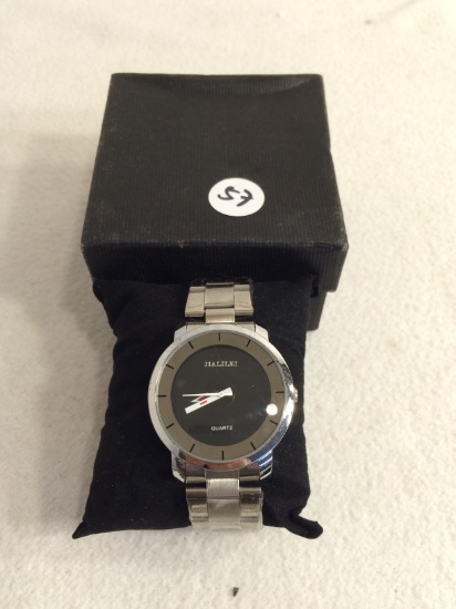 Collector New Jialilei Quartz #58793 Men's Watch Silver Plated Wristband