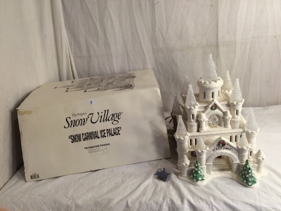 Department 56 Heritage Village CollectionThe Original Snow Village  Snow Carnival Ice Palace" 17x11"