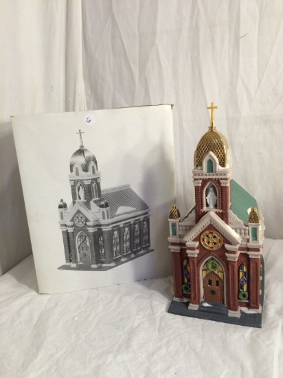Department 56 Heritage Village Collection Christmas in the City Series Holy Name Church" 10x12x7"