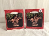 LOT OF 2 Pcs Collector  Hallmark keepsake Ornament Pony Express Rider 4.5
