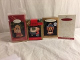 Lot of 4 Pcs Collector Hallmark keepsake Ornaments Assorted Tittles & Design 5