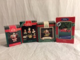 Lot of 4 Pcs Collector Hallmark keepsake Ornaments Assorted Tittles and Design 3-5