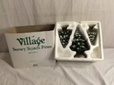 Collector Department 56 Village Snowy Scotch Pines Set of 3 Size Box: 8.1/2