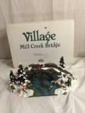 Collector Department 56 Village Mill Creek Bridge Porcelain Box Size 12