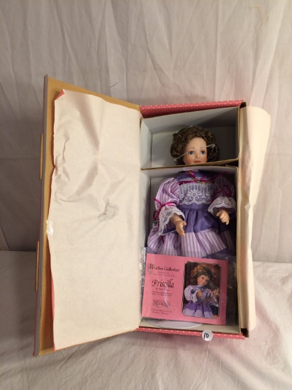 Collector Paradise Gallery Treasury Collection Porcelain Doll "Priscilla" Box Size:16"tall
