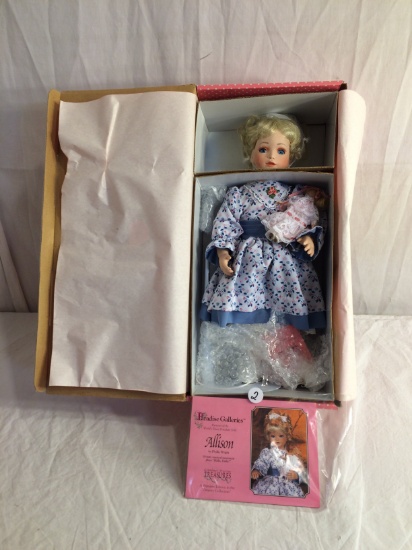 Collector Paradise Gallery Treasury Collection Porcelain Doll "Allison" Box Size:16"tall Box