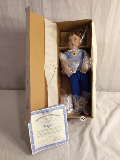 Collector The Ashton-Drake galleries Porcelain Doll "Kayla" W/COA Box Size:15.1/2"Tall