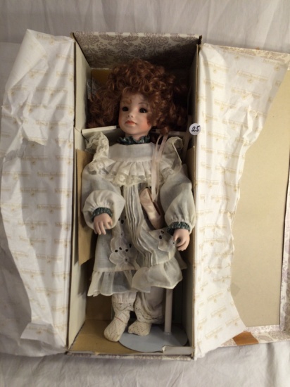 Collector The Ashton-Drake Galleries Porcelain Doll " Katrina"21.25" tall Box Size