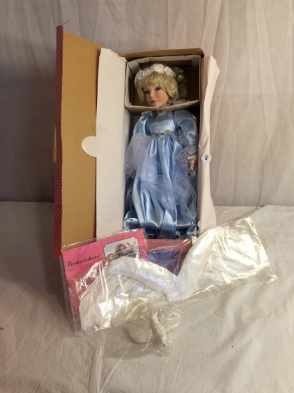 Collector Paradise Gallery Treasury Collection Porcelain Doll "Angel Of Peace" Box Size: 15"Tal