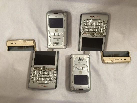 Lot of 6 Pieces Collector Used Loose Cellphones Assorted Brands - See Pictures