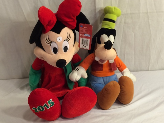 Lot of 2 Pieces Collector New With Tags Disney Soft Stuff Toys Size:19-20"tall Each