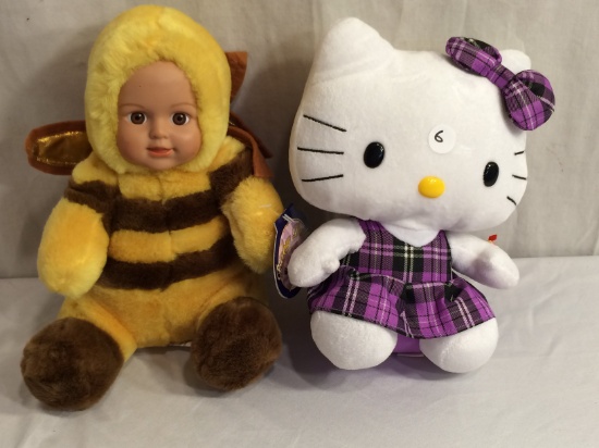 Lot of 2 Collector Soft Stuff Toys Size:10"Tall- See Pictures