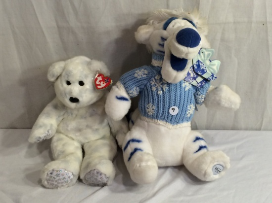 Lot of 2 Pieces Collector Disney & Ty Soft Stuff Toy Size: 13-14"Tall each - See Pictures