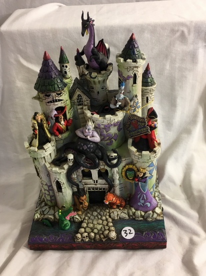 Collector Disney Tardition Jim Shore "Tower Of Fright" #4013979 Size:12-13"Tall Has Tale Dragon Dmg