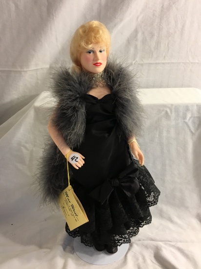 Collector Vintage 1982 Mae West Effanbee "Came Up and See Me Sometime Gal Doll 16"Tall