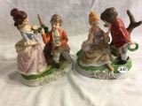 Lot of 2 Pieces Collector Porcelain Figurines Size Each: 5-6