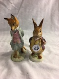 Lot of 2 Pieces Collector Beatrix Potter's Porcelain Figurines Size: 4-5