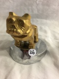 Collector Vintage Mack Truck Bulldog Gold Tone Hood Ornament 14MF45 RE. NO. 1,387,477 Size:5