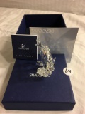 Collector Swarovski Crystal Original Box Blue Tang Fish Clear Trilogy Gift Crystal Box Size:3.5x4.5