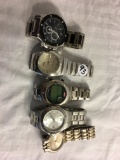Lot of 5 Pieces Collector Used Assorted Brand and Design Men's Watches - See Pictures