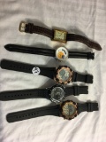 Lot of 5 pieces Collector Assorted Brand and Design Men's Watches - See Pictures