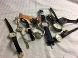 Lot of 8 Pieces Collector Used Assorted Brand and Design Women's Watches - See Pictures