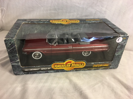 Collector American Muscle ERTL 1964 Chevrolet Impala SS 1:18 Scale Die-Cast Metal