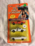 Collector NIP ERTK The Dukes Of Hazzard Die-Cast Metal 1:64 Scale 3 Vehicle in Action