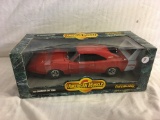 Collector  ERTL American Muscle '69 Charger Daytona 1/18 Scale Die-Cast Metal Red Color