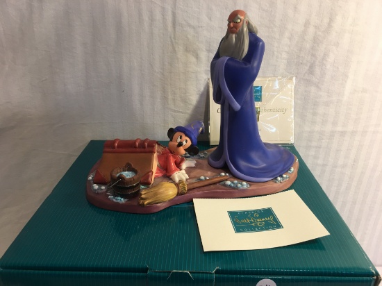 Collector Classics Walt Disney Collection "Oops… Mickey & Yen Sid Fantasia 2000 Figurine 11x14"