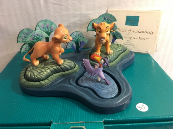 Collector Classics Walt Disney Collection "No One Saying 'See Here" Simba The Lion King Figurine