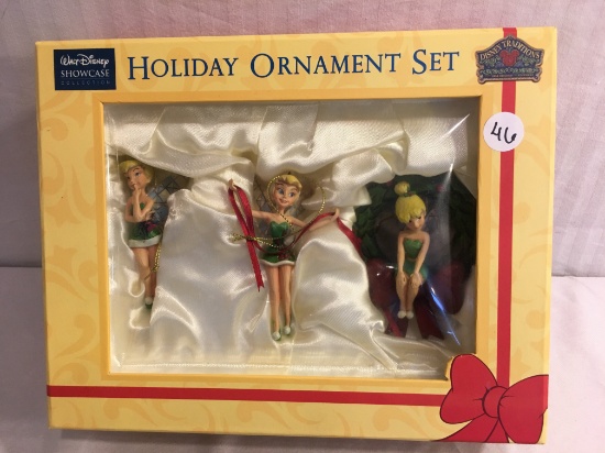 Collector Walt Disney Showcase Holiday Ornament Set "Tinker Bell Collection 10"x8" Box Size