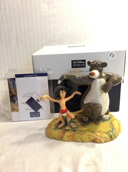 Collector Walt Disney Showcase Collection By Royal Doulton The Bear Necessities Figurine 6"T Box