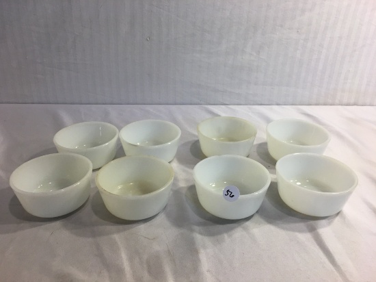 Lot of 8 Pieces Collector Vintage Mini Bowl White Tea Cup 2-3"tall Each - See Pictures