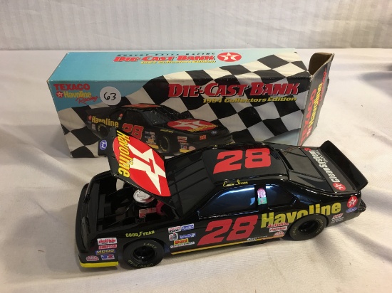 Collector Texaco Havoline Racing Die Cast Bank box: 9"x3.5"