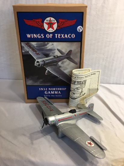 Collector Texaco 1932 Northrop GAMMA 2nd in the Series Die Cast Coin Bank