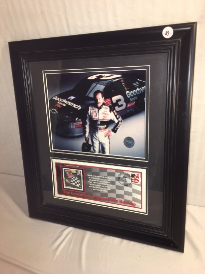 Collector 2004 Daytona Beach Stock Car Racing Stamp and Picture in Frame Dale Eanhradt #3